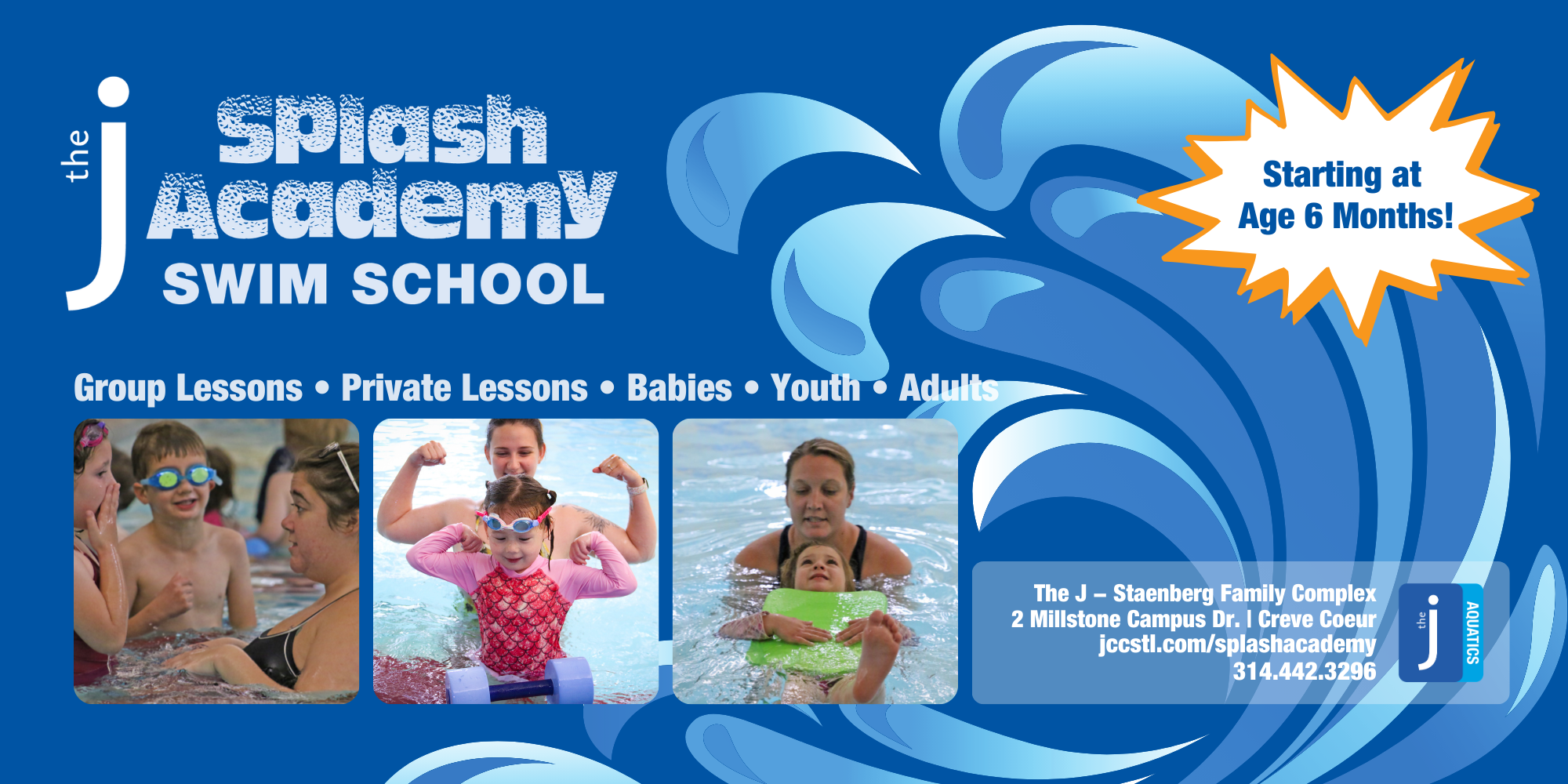 J Splash Academy Swim School: Group Lessons, Private Lessons, Babies, Youth, Adults.